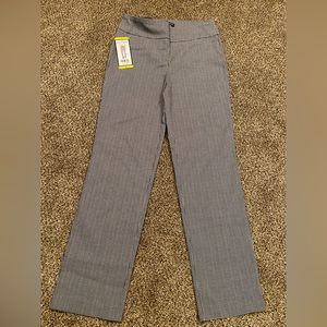 Hilary Radley Brand New Navy Combo Pants With Built In Tummy Control Panel